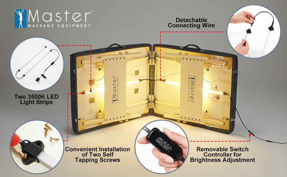 Master Massage 28" ZEPHYR™ Portable Massage Table Package