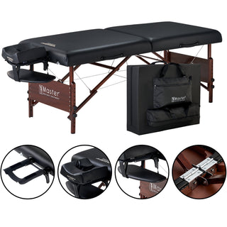 Master Massage 30" DEL RAY™ Portable Massage Table Package with 3" Thick Cushion of Foam for Ultimate Comfort