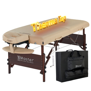 Master Massage 30" DEL RAY™ SALON Portable Massage Table Package with Therma-Top® - Adjustable Heating System