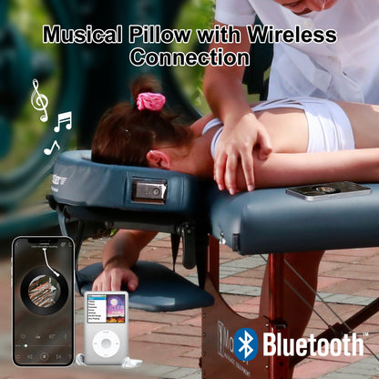 MASTER MASSAGE Universal Simplicity Adjustable Massage Table Face Cradle and MusicMaster™ Universal Face Cushion Pillow set