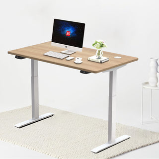 Hi5 Electric Height Adjustable Standing Desks with Rectangular Tablet (55"x 27.5") for Home Office Workstation