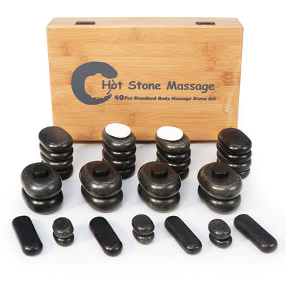 Heating massage stone