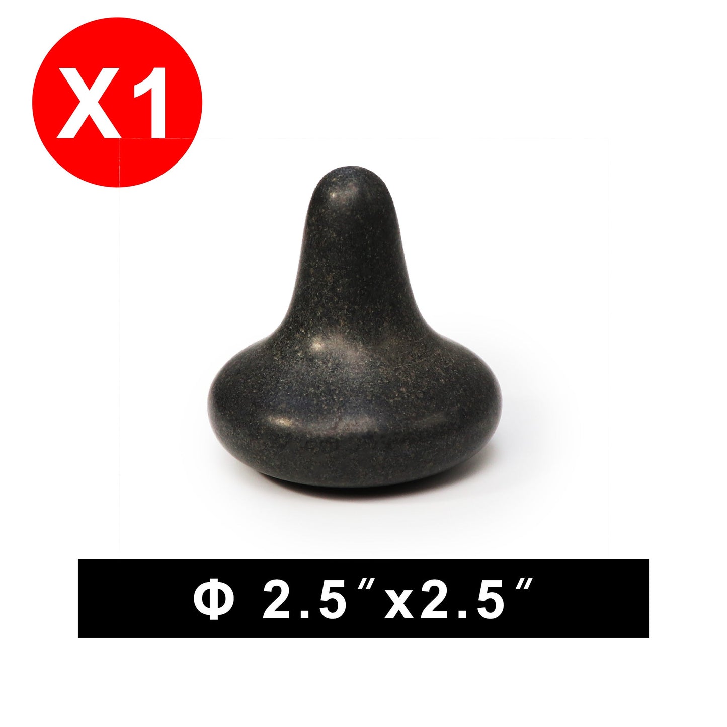 Master Massage Mushroom Shape Balsalt Hot Massage Stone Trigger Presser Point 1 Piece