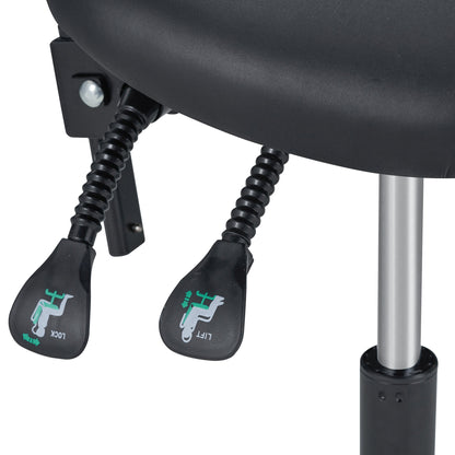 Master Massage Berkeley Ergonomic Saddle Stool with Backrest