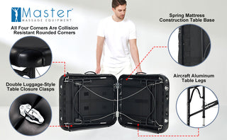 Master Massage 30" STRATOMASTER™ Portable Massage Table Package with NanoSkin™