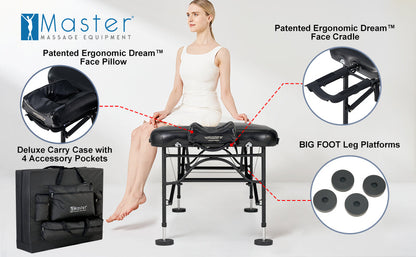 Master Massage 30" STRATOMASTER™ Portable Massage Table Package with NanoSkin™