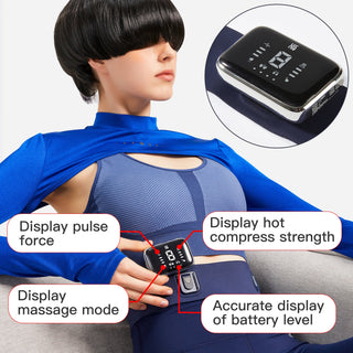 D1 Portable TENS Heating Pad Heated Belt for Lower Back Pain Relief - Tens Pulse-Vibration Massage