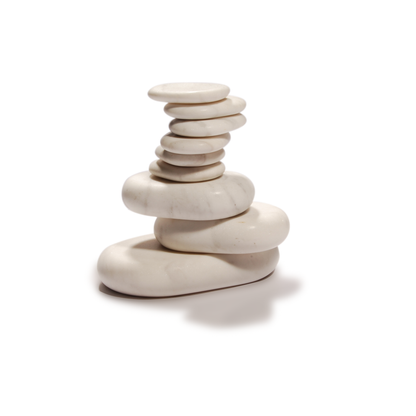 Master Massage 9 pcs Standard Marble Stone Set Hot Stone Massage Massage Stone