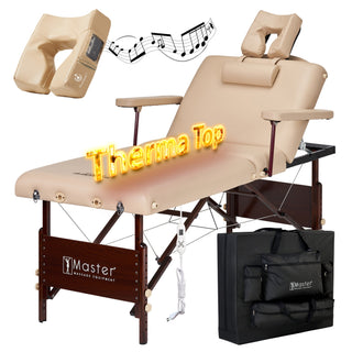 Master Massage 30" DEL RAY™ SALON Portable Massage Table Package with Therma-Top® - Adjustable Heating System