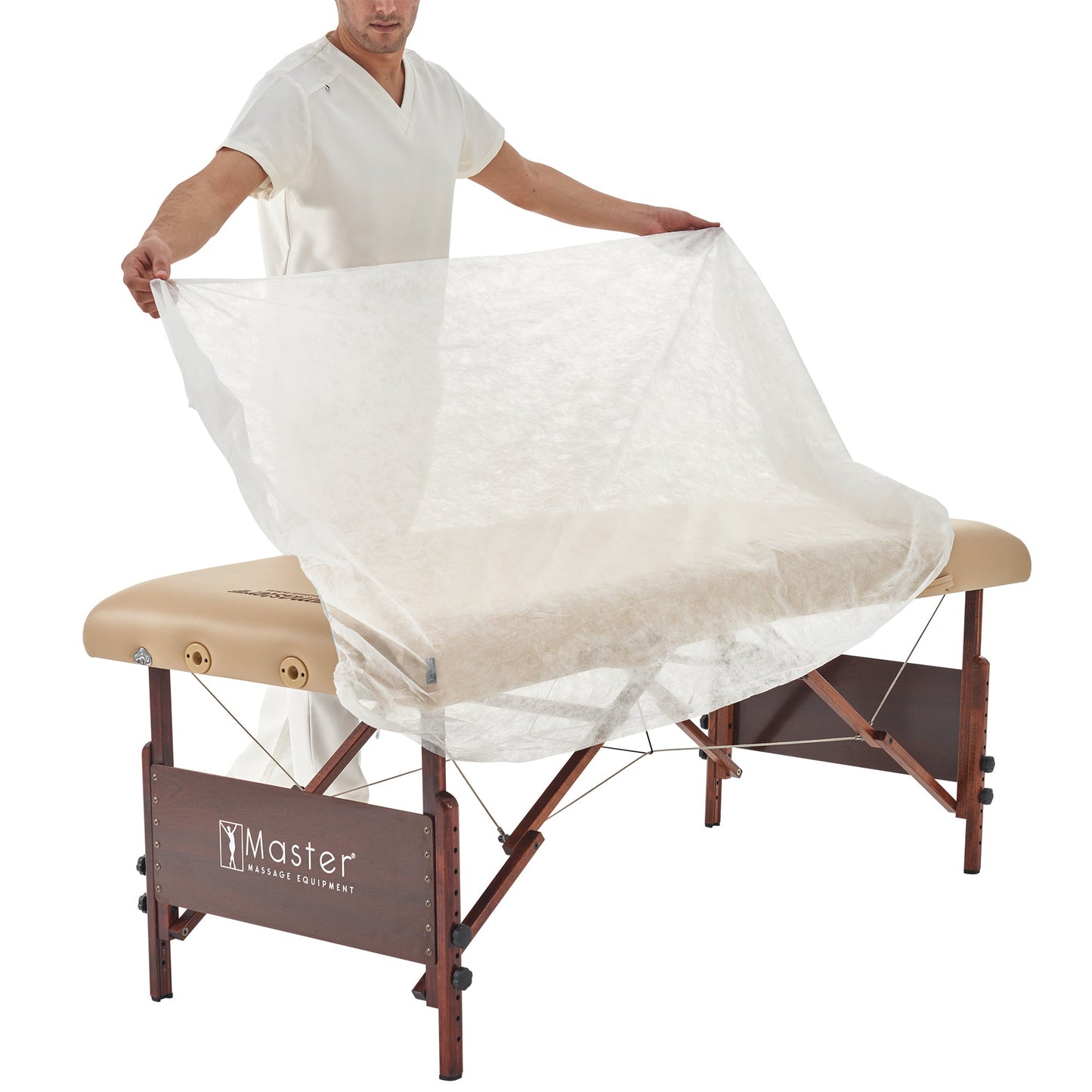 Master Massage Disposable Fitted Table Cover (Pack of 10) for Massage Table