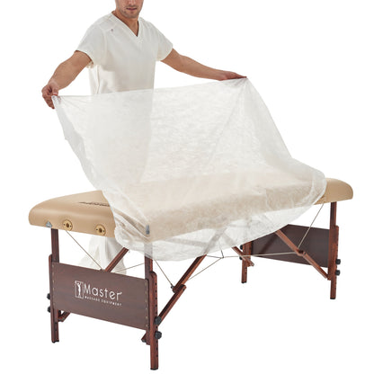 Master Massage Disposable Fitted Table Cover (Pack of 10) for Massage Table