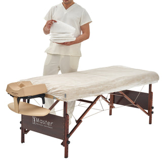 Master Massage Disposable Fitted Table Cover (Pack of 10) for Massage Table