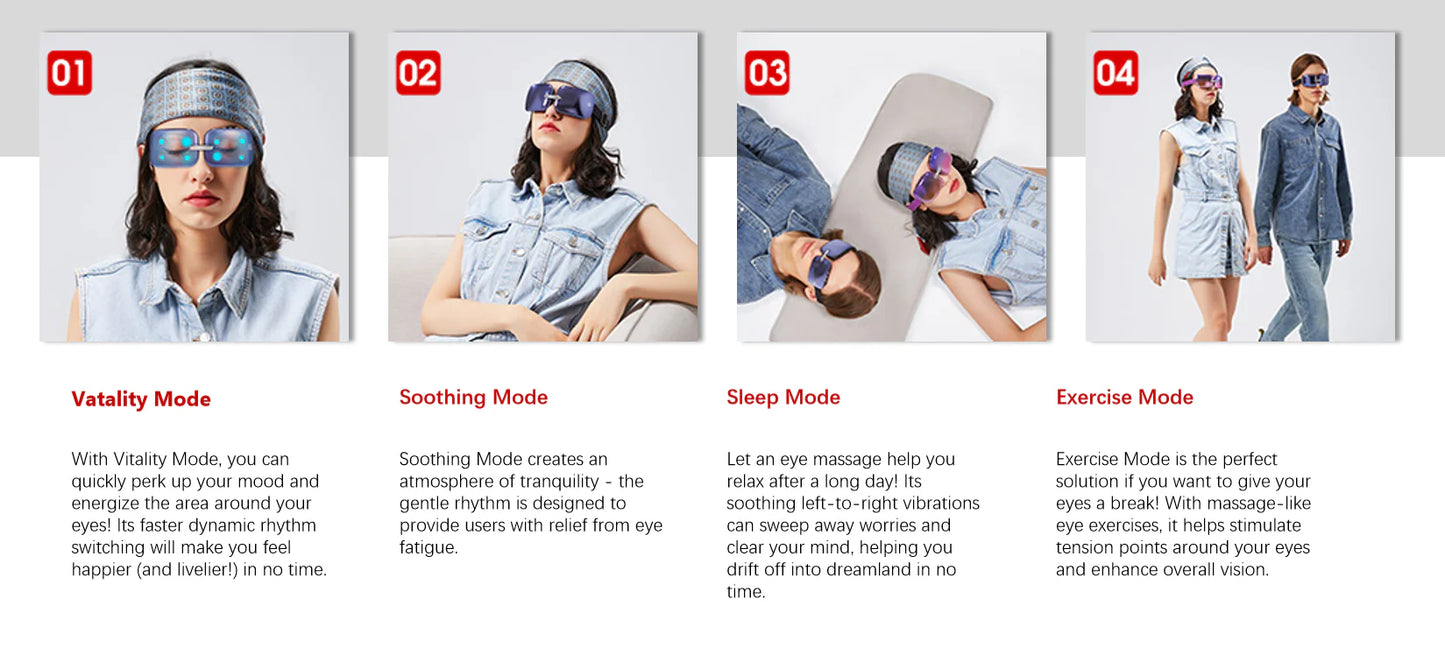 E10 Electric  Smart Eye Massager with heating system