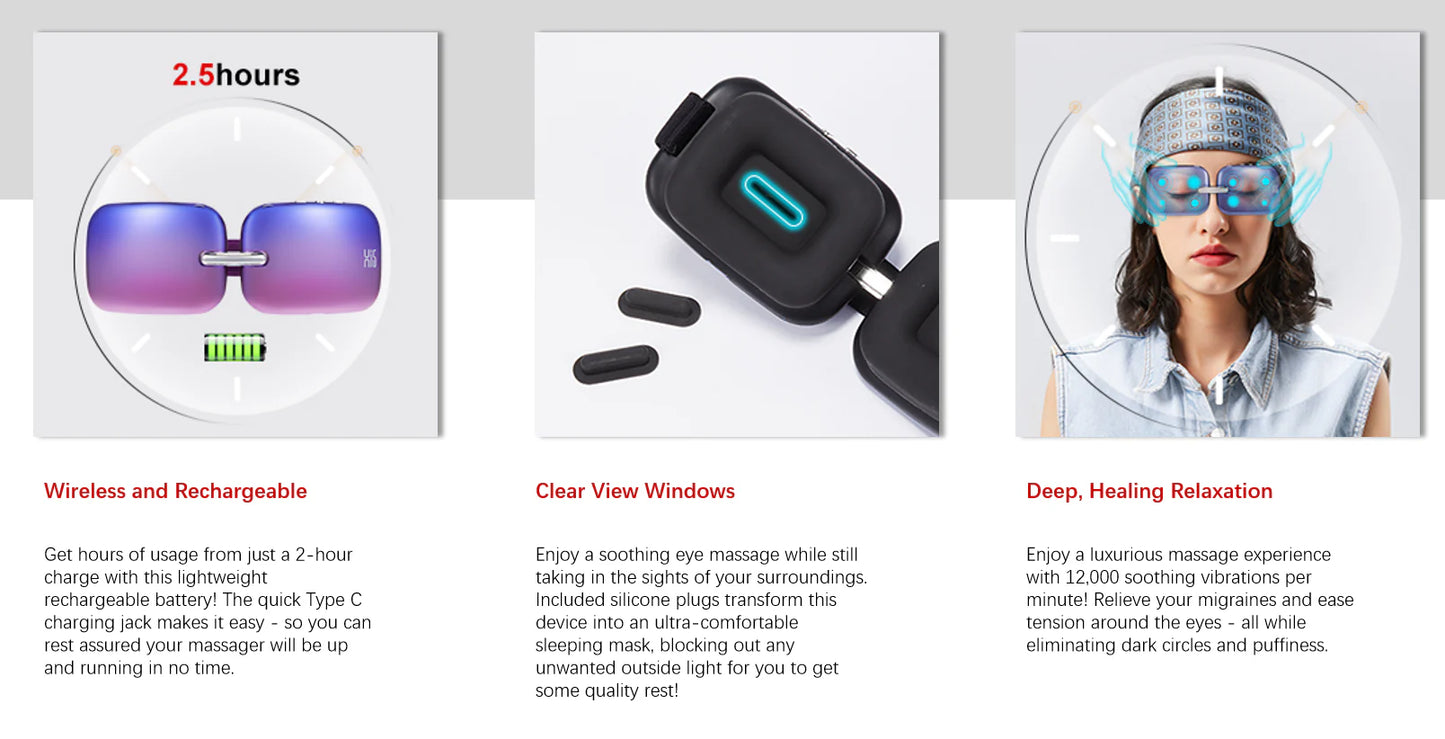 E10 Electric  Smart Eye Massager with heating system