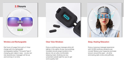 E10 Electric  Smart Eye Massager with heating system