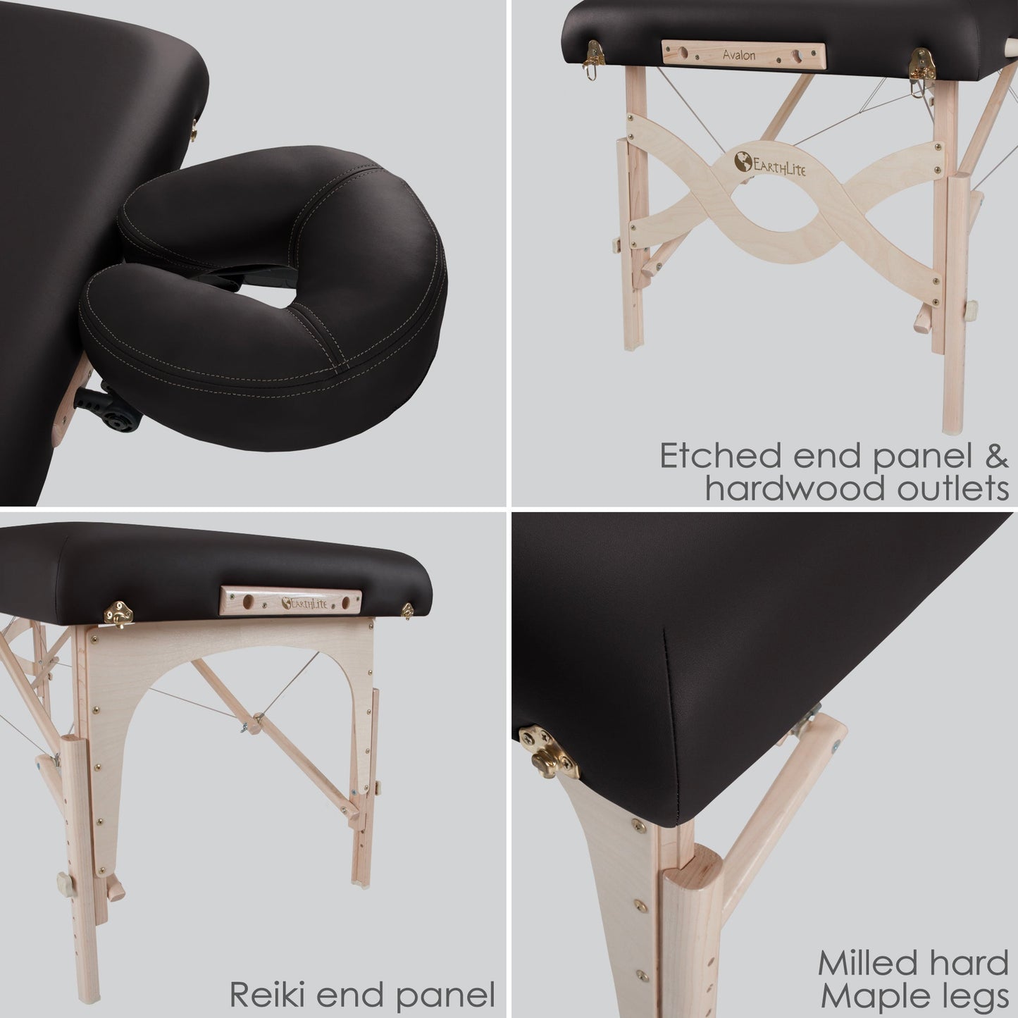 Earthlite Avalon XD™ Portable Massage Table Package - Half Reiki Half Standard -   Natural Living