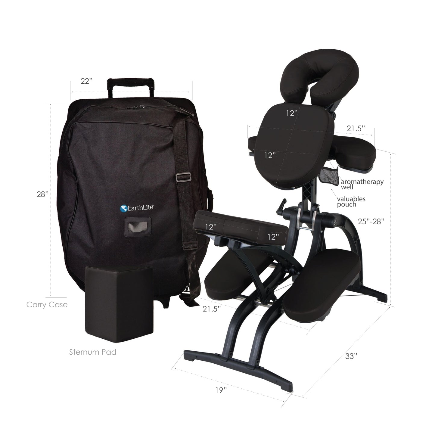Earthlite Avilla ll™ Portable Massage Chair -   Natural Living