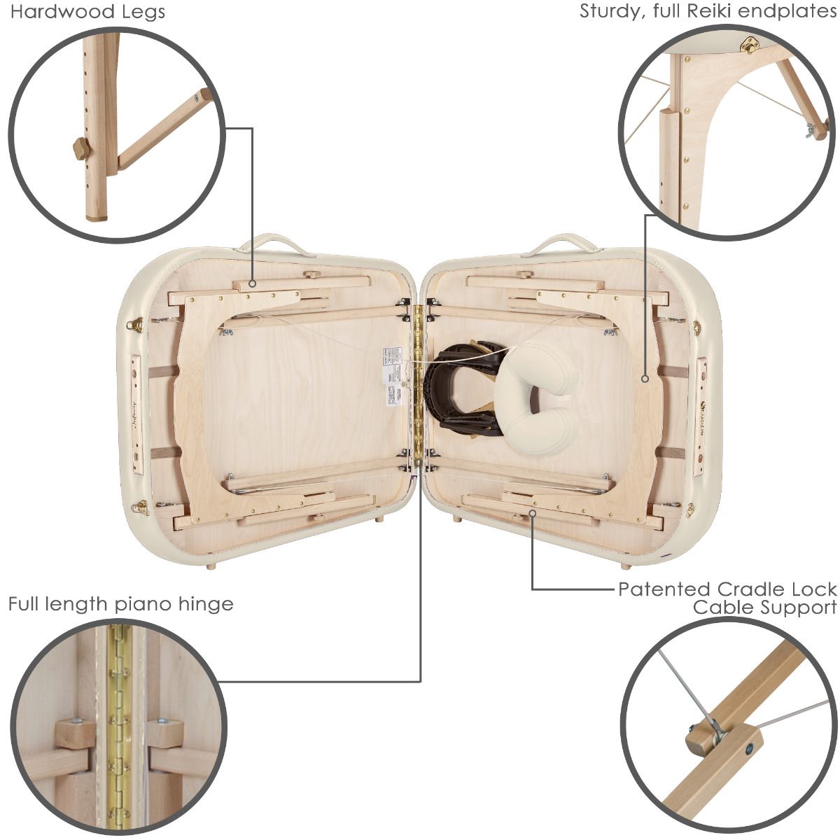 Earthlite Infinity™ Portable Massage Table Package - Full Reiki -   Natural Living