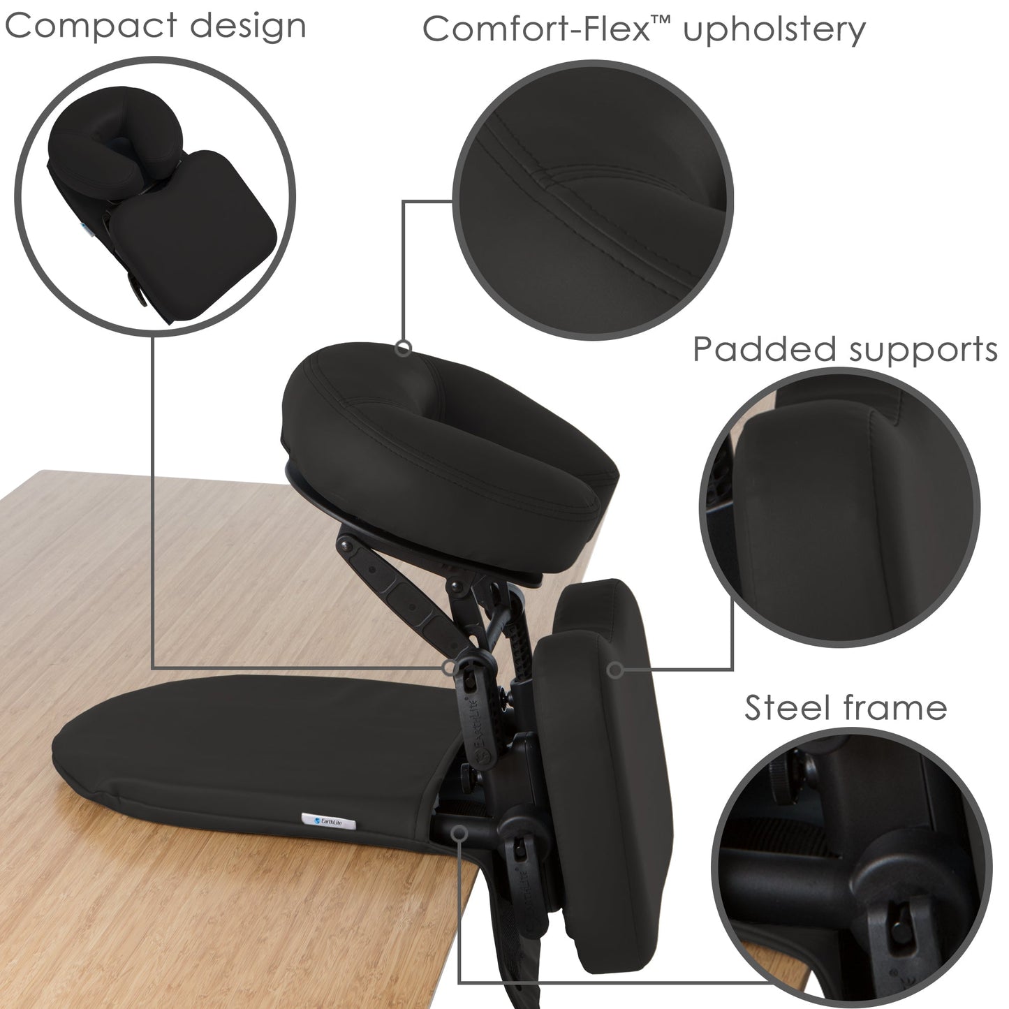 Earthlite Face Cradle Table Top TravelMate™ with Carry Case -   Natural Living