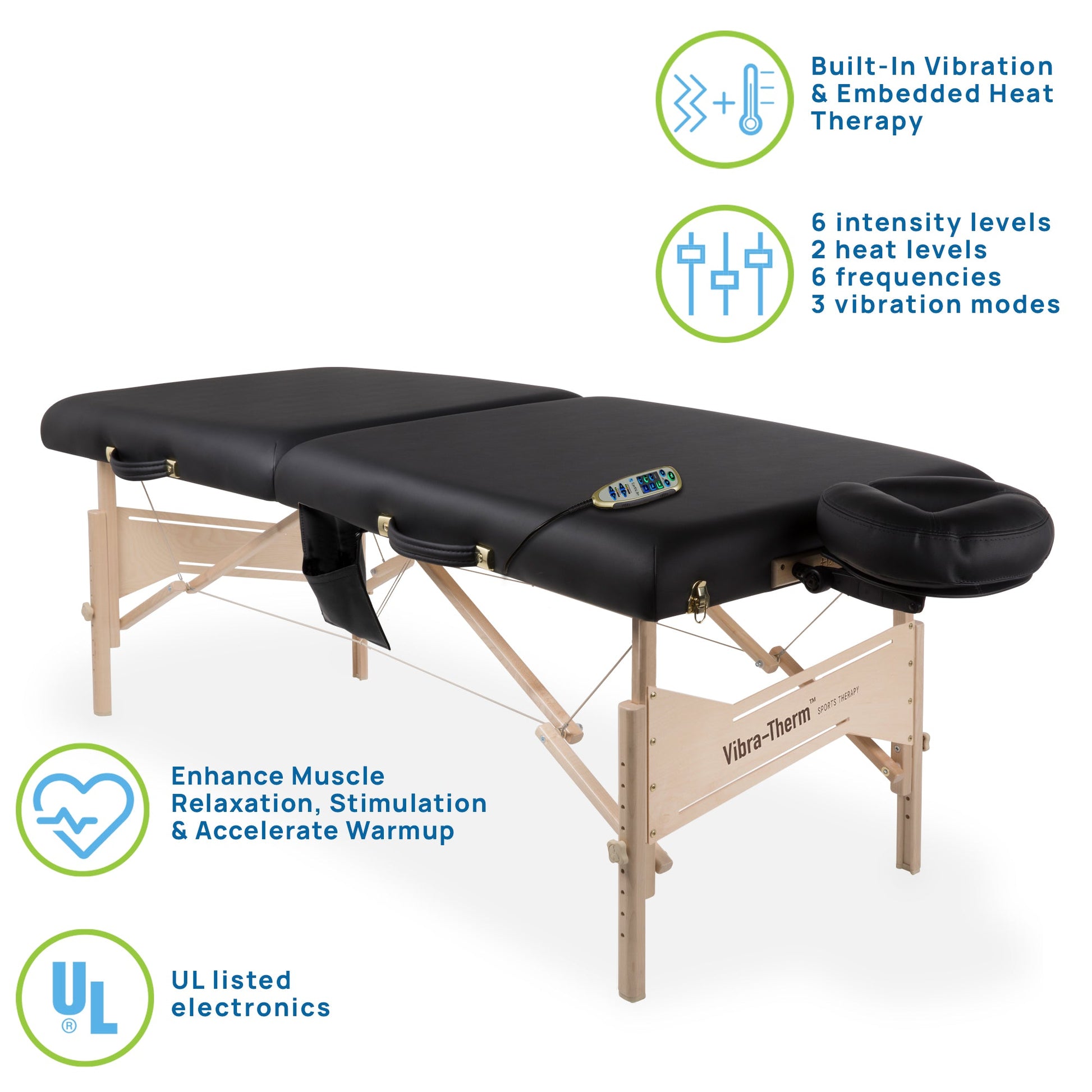 Earthlite Vibra‐Therm™ Sports Therapy Portable Massage Table Package