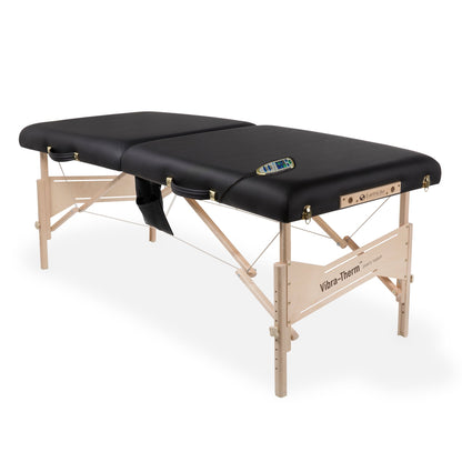 Earthlite Vibra‐Therm™ Sports Therapy Portable Massage Table Package -  Black-76-cm-width
