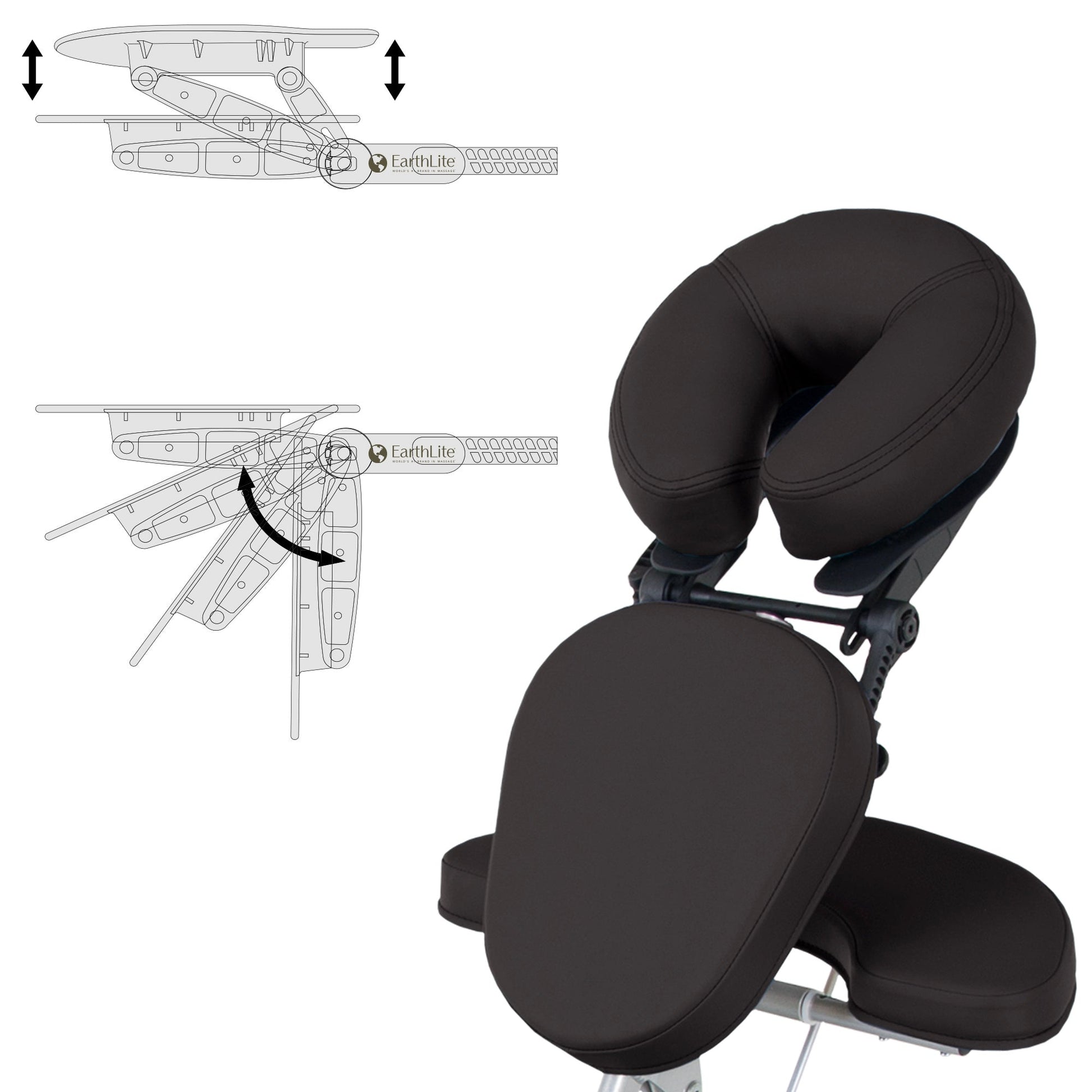 Earthlite Vortex™ Portable Massage Chair -   Natural Living