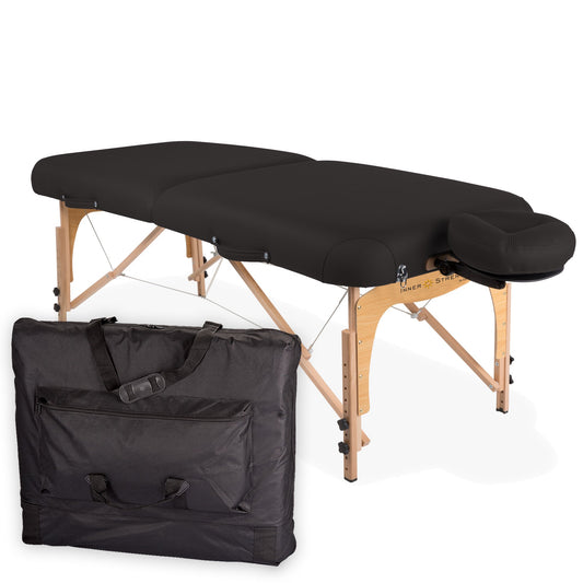 InnerStrength E2™ Portable Massage Table Package -  Black-76-cm-width