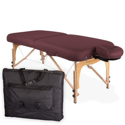 InnerStrength E2™ Portable Massage Table Package -  Burgundy-76-cm-width