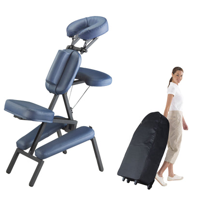 Master Massage - The PROFESSIONAL™ Portable Massage Chair Package with Wheeled Case