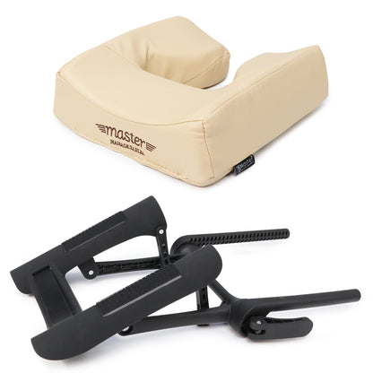 MASTER MASSAGE Universal Deluxe Ergonomic Dream Adjustable Massage Table Face Cradle and Ergonomic Dream Face Cushion Pillow set