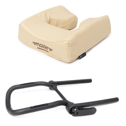 MASTER MASSAGE Universal Simplicity Adjustable Massage Table Face Cradle and Ergonomic Dream Face Cushion Pillow set
