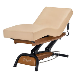 Master Massage Atlas Deluxe Electric Lift Spa Salon Stationary Bed - Cream Top