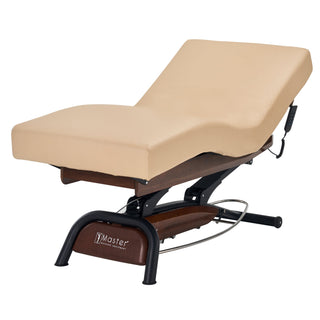 Master Massage Atlas Deluxe Electric Lift Spa Salon Stationary Bed - Cream Top