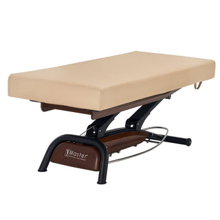 Master Massage Atlas Flat Electric Lift Spa Salon Stationary Bed - Cream Top