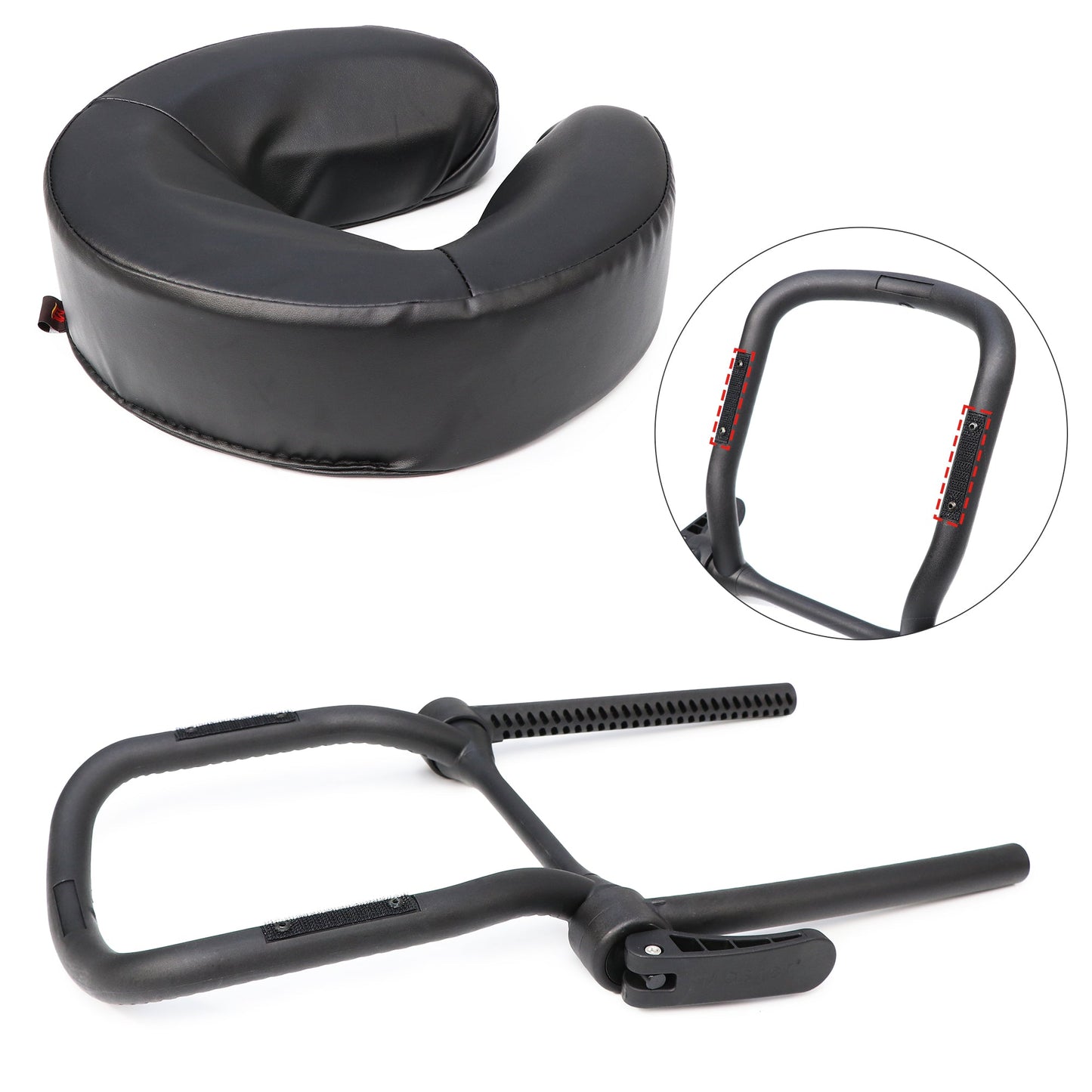 MASTER MASSAGE Universal Simplicity Adjustable Massage Table Face Cradle and Universal Face Cushion Pillow set