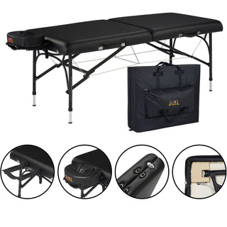 Master Massage 28" Violet Portable Aluminum Lightweight Portable Massage Table Package