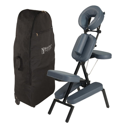 Master Massage - The PROFESSIONAL™ Portable Massage Chair Package with Wheeled Case