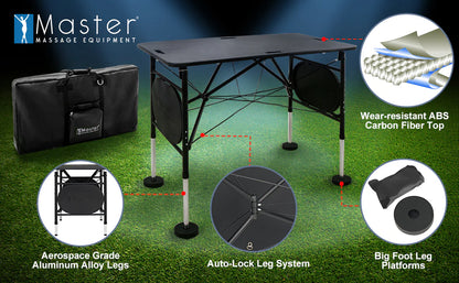 Master Mars Foldable and Portable Athlete Support Hub and Sports Training Treatment Recovery Station Desk & Kinesiology Taping Table-Lightweight only 22lbs