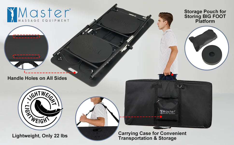 Master Mars Foldable and Portable Athlete Support Hub and Sports Training Treatment Recovery Station Desk & Kinesiology Taping Table-Lightweight only 22lbs