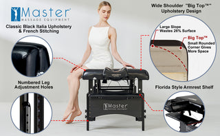 Master Massage 30" GALAXY™ Portable Massage Table Package with THERMA-TOP® - Built-In Adjustable Heating System