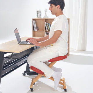 Master Massage Ergonomic Wooden Foldable Kneeling Chair