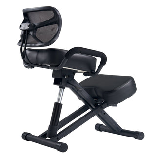 Ergonomic Stool with Backrest