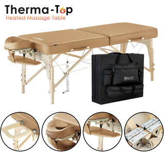 Master Massage 30" Phoenix™ Portable Massage Table Package with Therma-Top® - Adjustable Heating System