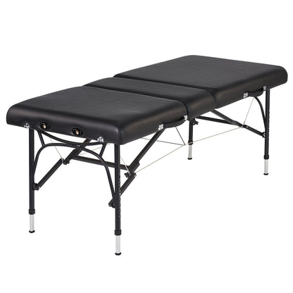 Master Massage 29" Violet Tilt Salon Portable Aluminum Massage Table Package 3 Section Liftback Tilting Backrest