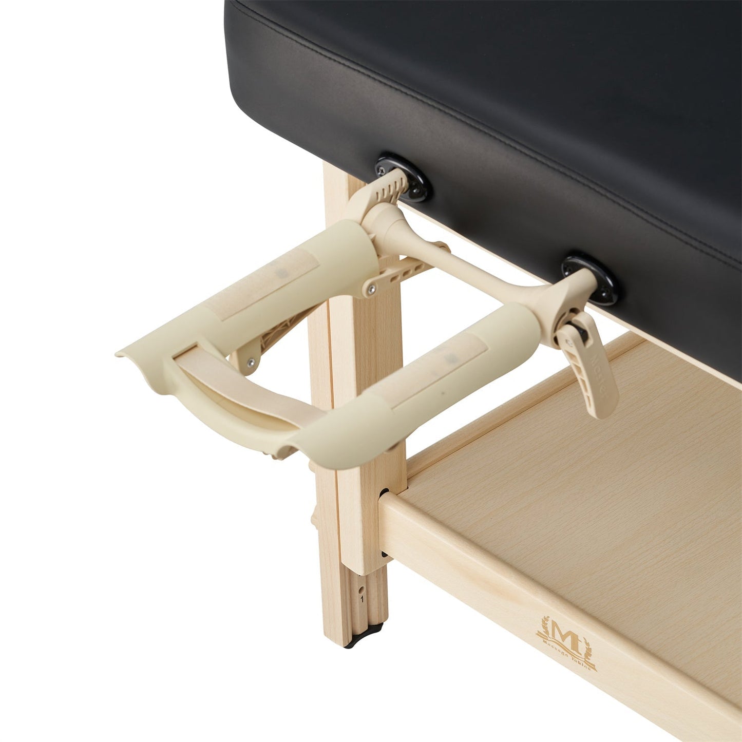 Master Massage 30" Harvey Comfort™  Stationary Salon Massage Table (Black) with Ambient Light System