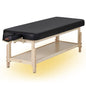 Master Massage 30" Harvey Comfort™  Stationary Salon Massage Table (Black) with Ambient Light System