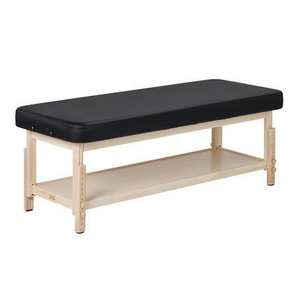 Master Massage 30" Harvey Comfort™  Stationary Salon Massage Table (Black) with Ambient Light System