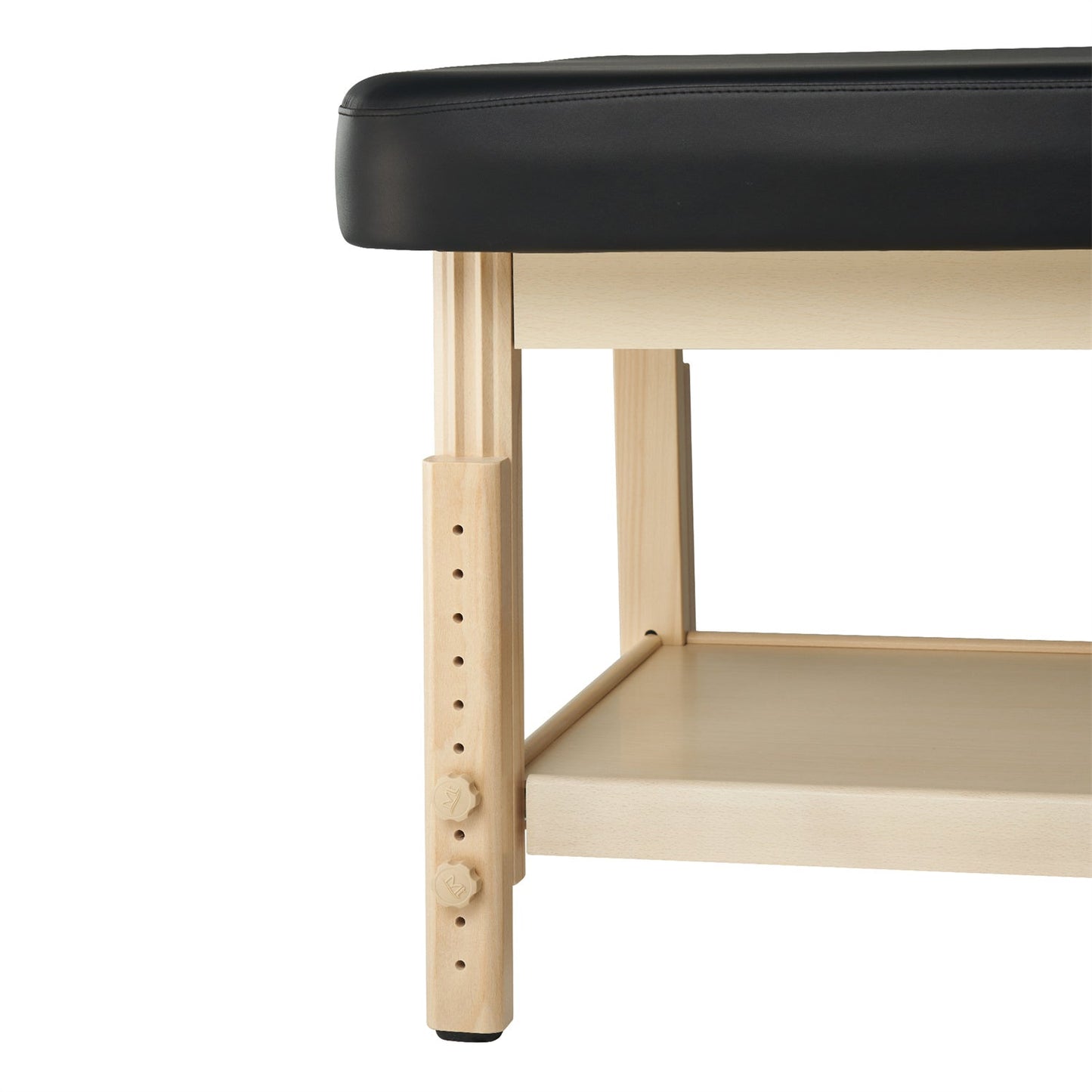 Master Massage 30" Harvey Comfort™  Stationary Salon Massage Table (Black) with Ambient Light System