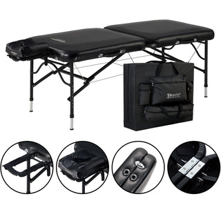 Master Massage 30" STRATOMASTER™ Portable Massage Table Package with NanoSkin™