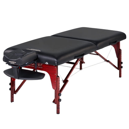 Master Massage 31" Montclair™ Portable Massage Table Package with MEMORY FOAM Layer, Shiatsu Cables, & Reiki Panels